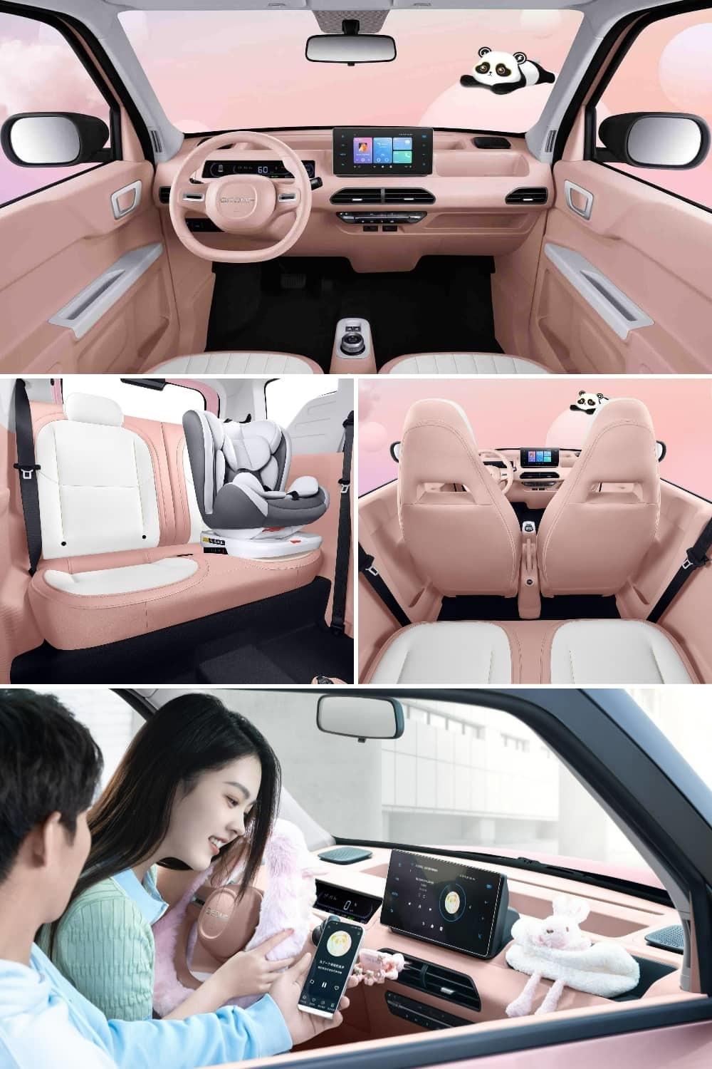 2023 Hot Sale Brand Geely Panda Mini Adorable Compact Convenient Pure Electric Economical Car
