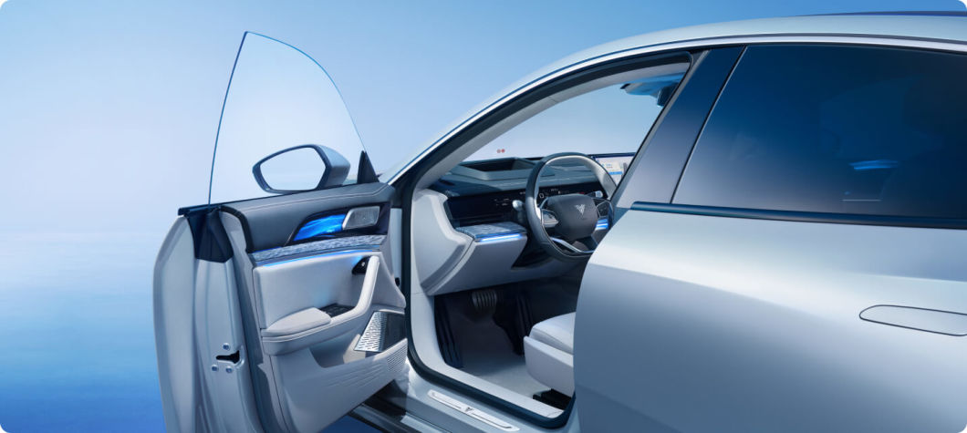 High performance Blue Sedan EV Vehicle portable electric neta car S