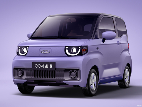 China Chery Electric Mini Car QQ Ice Cream 3-Door 4-Seater 20kw New Energy Car