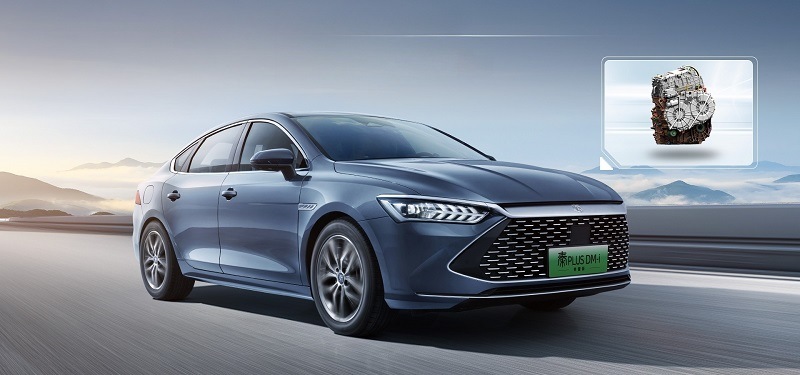 Byd Qin Plus 2024 Honor Version Dm-I 120Km Leading Edition Hybrid Car