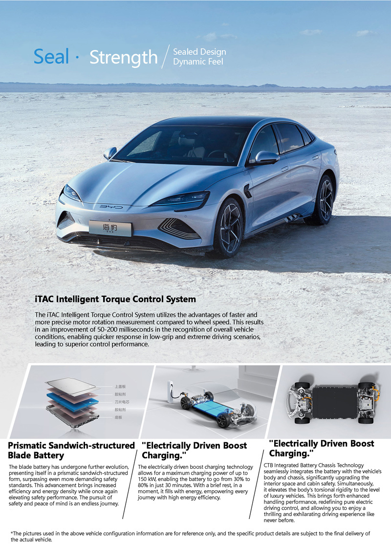 Hot Sale China Factory 2024 New Energy BYD Seal PHEV Energy Vehicles Electric Car In Stock