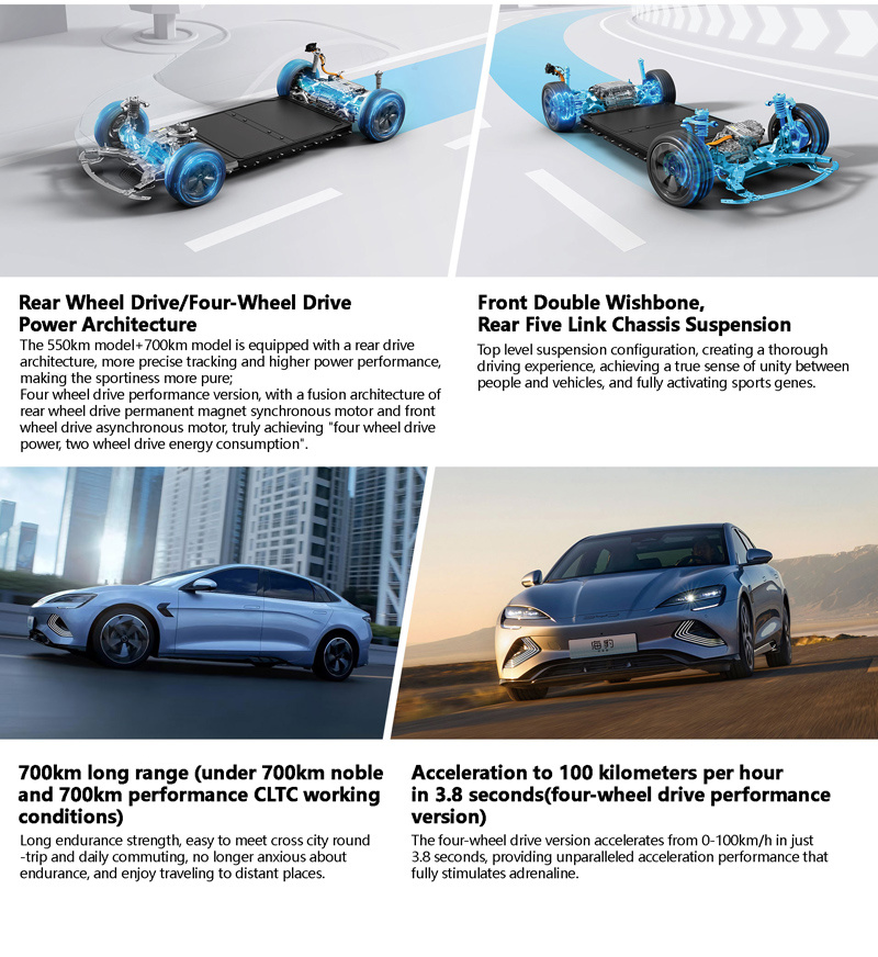 Hot Sale China Factory 2024 New Energy BYD Seal PHEV Energy Vehicles Electric Car In Stock